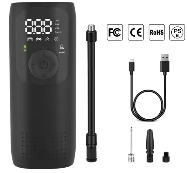 Портативный воздушный компрессор + Power bank 2 в 1 LP2